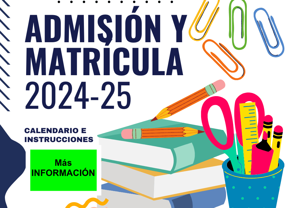 Calendario y procedimiento de matriculación de Ciclos Formativos 2024-2025